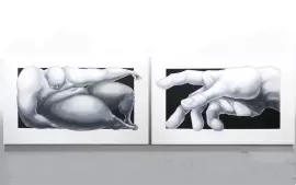 The author's painting "The Hand of God"